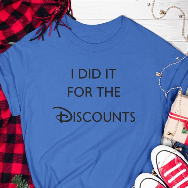 Joey Jones I Did It For The Discounts New Shirt Grey