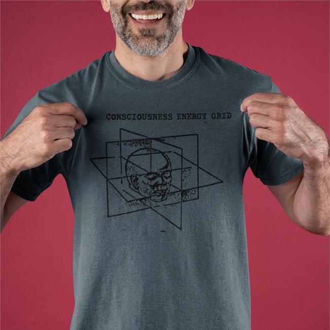 Consciousness Energy Grid Shirt White Coffin Fit