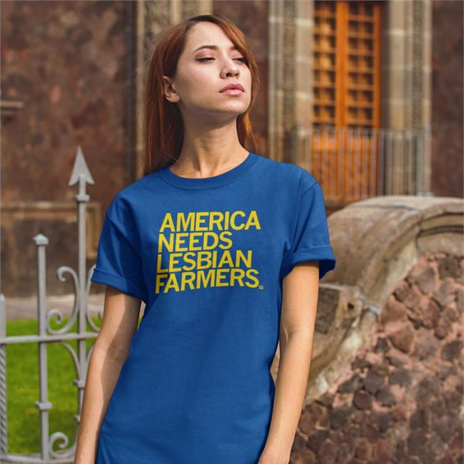 America Needs Lesbian Farmers Shirt Weird Thrift Store Shirts Raygun Site Store