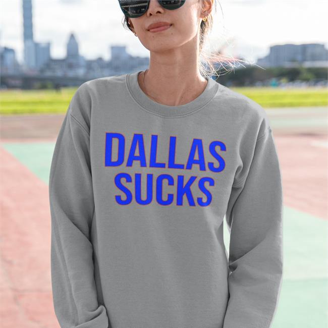 White Dallas Sucks Shirt Chuck Mcelroy