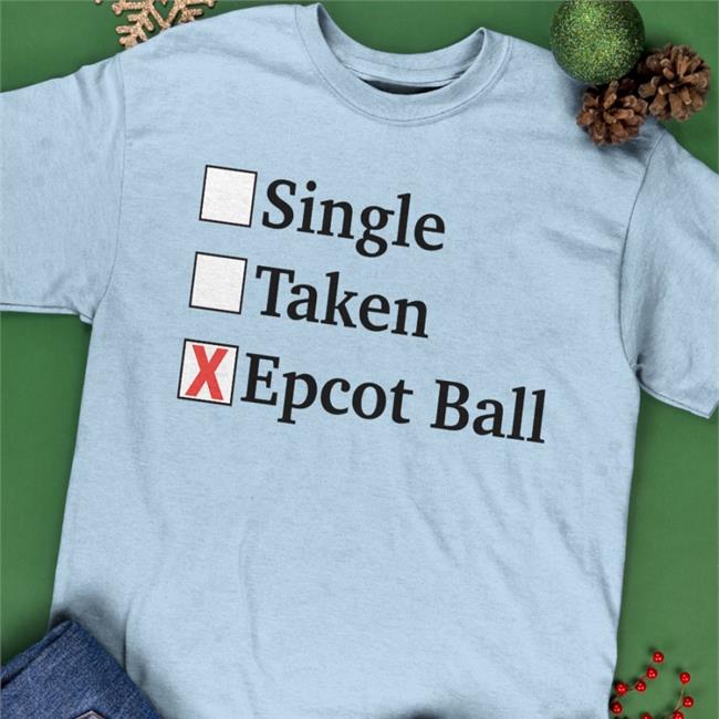 FakeDisneyFact Single Taken Epcot Ball Shirt Sport Grey