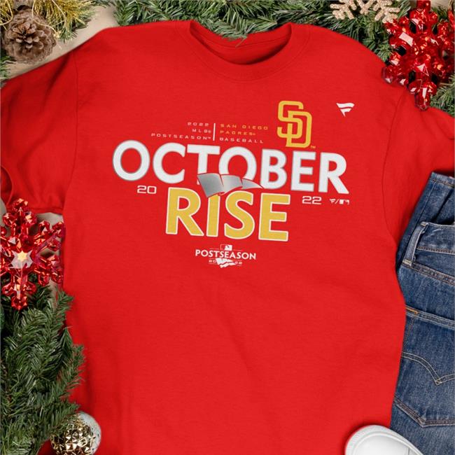 San Diego Padres October Rise Postseason San Diego Padres 2022 Shirt Fanatics Merch