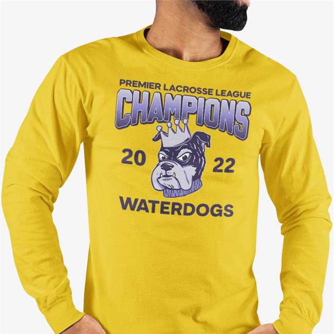 Pardon My Take Barstoolsports Store Premier Lacrosse League Champions 2022 Waterdogs T-Shirt