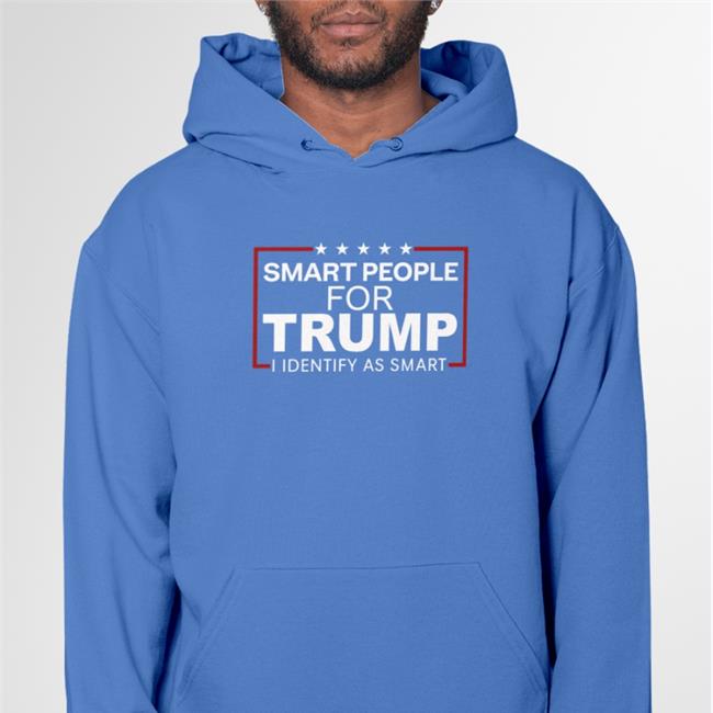 The Intellectualist Highbrow Nobrow Smart People For Trump I Identify As Smart Shirt Royal