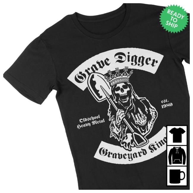 Grave Digger Merch Shop Store Official Graveyard Kings Shirts