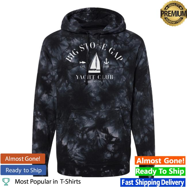Official Hometown Apparel Clothing Merch Big Stone Gap Virginia Yacht Club Tie-Dye Sweatshirts 5XL Tie Dye Aqua Blue