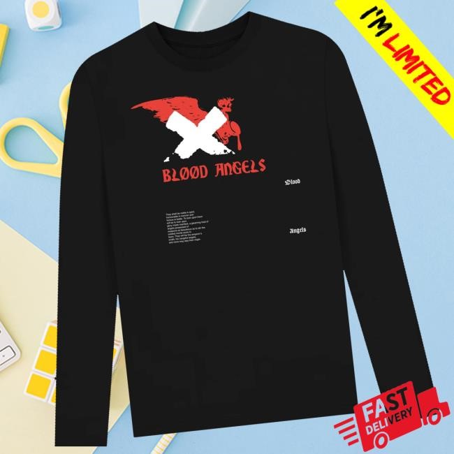 Official Warhammer Merch Blood Angels Long Sleeve Shirt