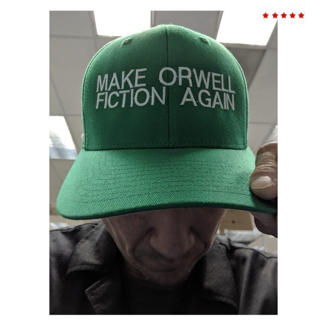 Donald J. Trump Merch Make Orwell Fiction Again Bucket Hat
