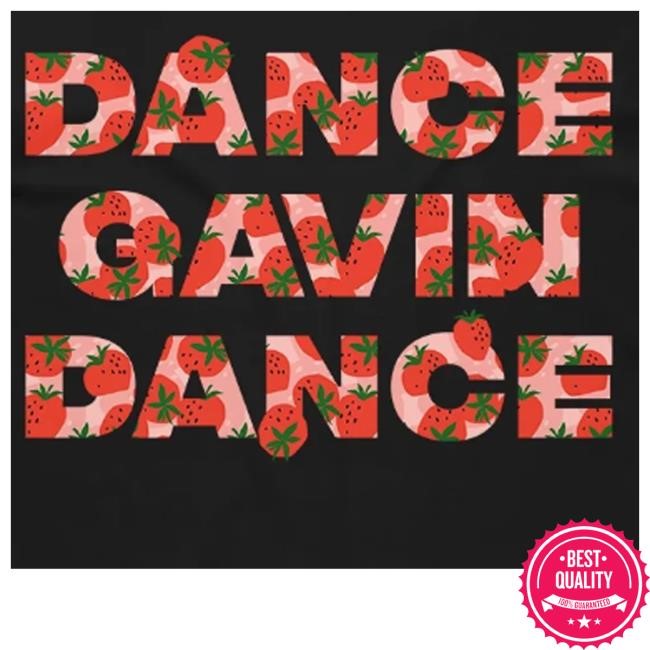 Dance Gavin Dance Strawberry Pattern Tee Shirt