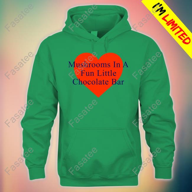 Mushrooms In A Fun Little Chocolate Bar Hooded Sweatshirt