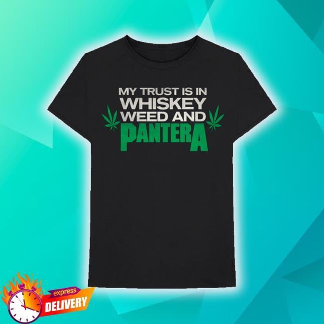 Official Trending Pantera Whiskey Weed Hooded Sweatshirt