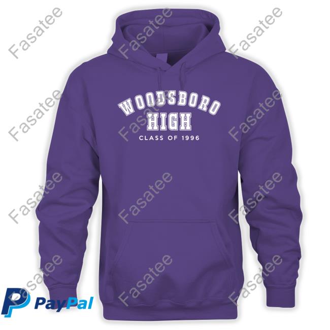 Woodsboro High Class Of 1996 Hoodied Sweatshirt Turkey Logan Turkey Logan Woodsboro High Class Of 1996 Hoodie