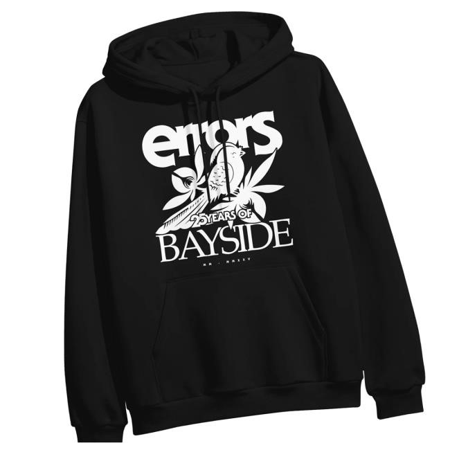 Bayside Merch Store Errors Anniversary Black Pullover Sweatshirt