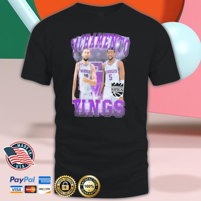De’Aaron Fox And Domantas Sabonis Black Sacramento Kings Player Duo Shirt
