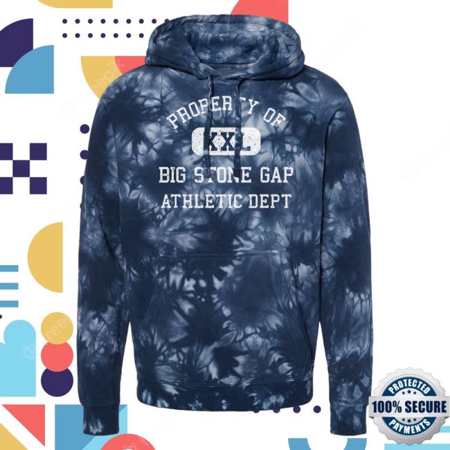 Official Hometown Apparel Clothing Merch Big Stone Gap Virginia Athletic Dept Tie-Dye Sweatshirts Navy Tie Dye