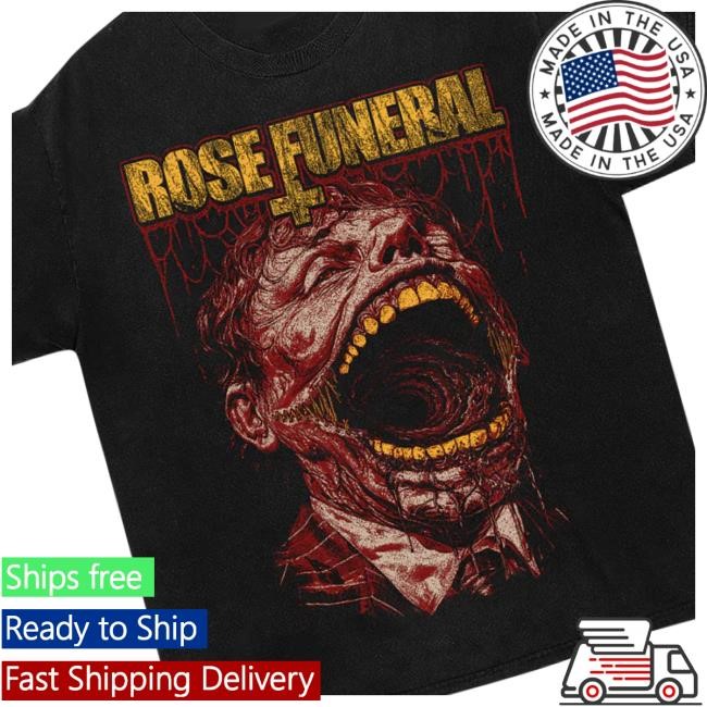 Secrets Warm Records Official Rose Funeral Big Mouth Shirts
