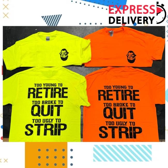 Ricky And The Boss Merch Store Too Ugly To Strip Hooded Sweatshirt