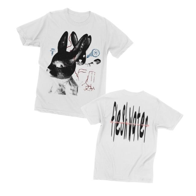 Closed Casket Activities Merch Store Shop Fleshwater White Rabbit Cement Long Sleeve T Shirt