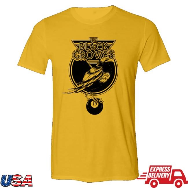 Official The Black Crowes Merch 13 Ball Gold Crewneck Sweatshirt