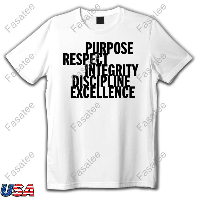 Jason Mccourty Purpose Respect Integrity Discipline Excellence T Shirt