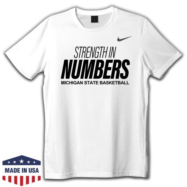 Trejuan Holloman Wearing Strength In Numbers Michigan State Long Sleeve Shirt