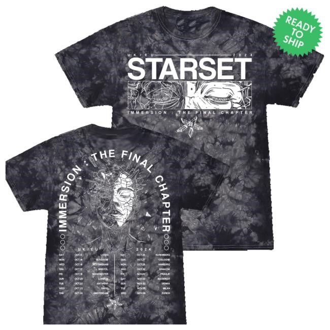 Original Starsetonline Merch Shop Uk|Eu Immersion Tie Dye Tour Sweatshirt