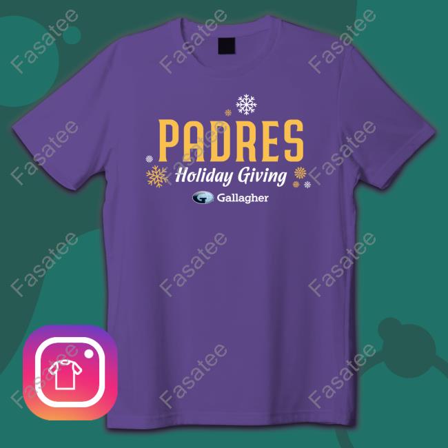 Padres San Diego Padres Holiday Giving Gallagher T Shirt