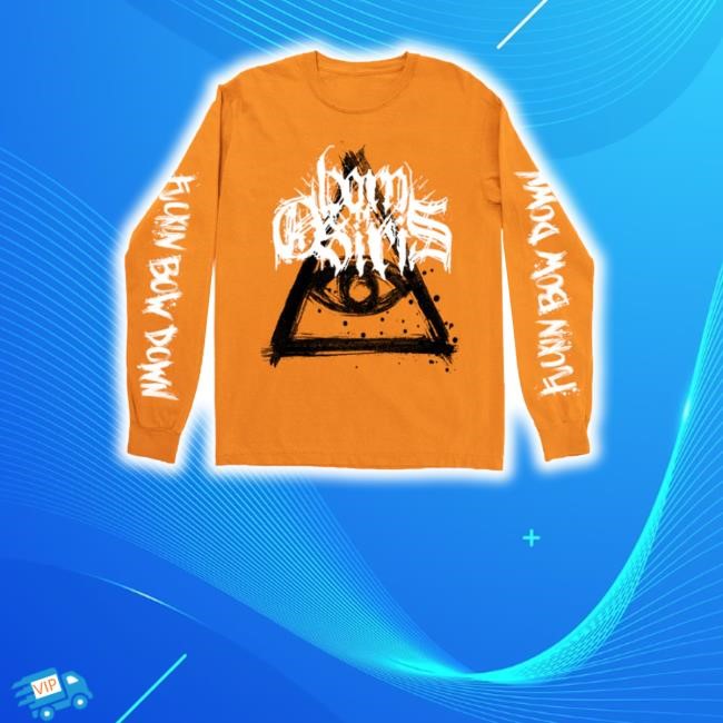 Sumerianmerch Merch Born Of Osiris Born Of Osiris Bow Down Shaka Wear Orange Long Sleeve Tee