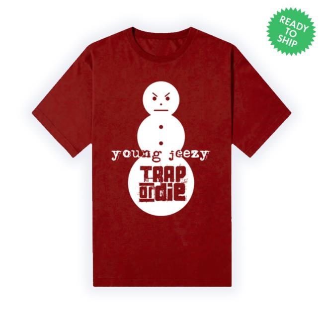 Official Trending Jeezyshop Store Trap Or Die Tee Red Crewneck Sweatshirt