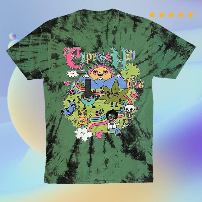 Cypress Hill Sean Solomon's Happy Time Tie Dye Shirts
