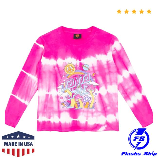 Trending Chances Merch Store Santa Cruz Girls Once Upon A Dye L/S Sweaters In Pink Tie Dye Chances Shop