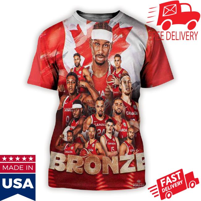 History Written Canada Win Their First Ever Fiba Basketball World Cup Medal 2023 3D Unisex Sweatshirt
