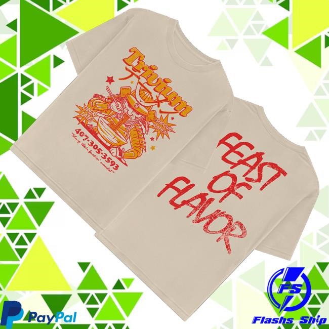 Trivium Merch Feast Of Flavor Tee Shirt
