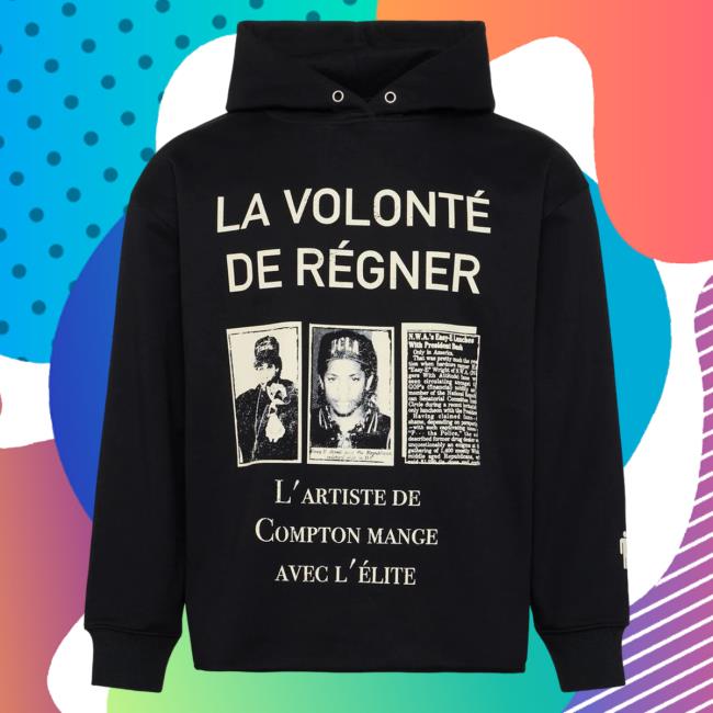 Official Fresh Society Homme + Femme "White House Article" Hooded Sweatshirt Black