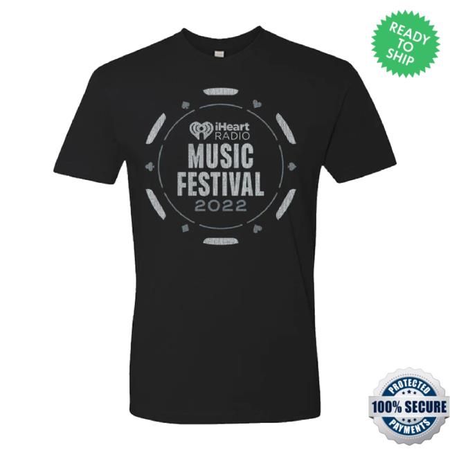 Original Iheart Radio Music Festival Vegas 2022 Lineup Hoodie - Black Iheart Shop