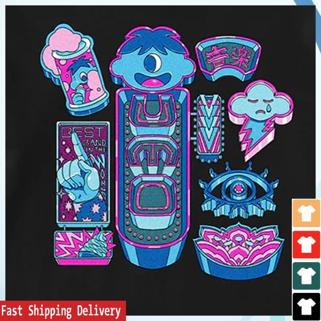 The Cbp Store Unknown Mortal Orchestra Neon Pogo Tee Shirt