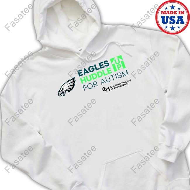 Eagles Huddle Up For Autism Children’S Hospital Of Philadelphia Official Hooded Sweatshirt