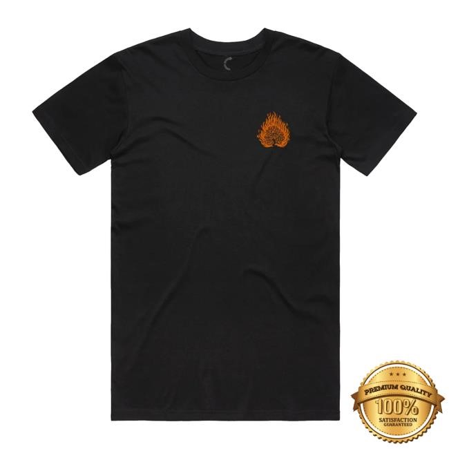 Tpusa Merch God Called To Him From The Midst Of The Bush And Moses Said Here I Am Burning Bush Shirt Hoodie Sweatshirt