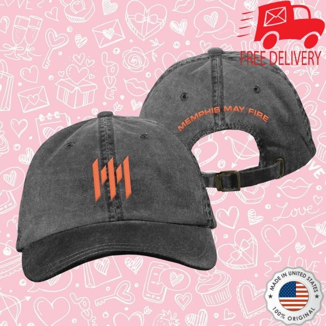 Original Merchnow Merch Store Memphis May Fire Emblem Pigment Black Dad new twill cap