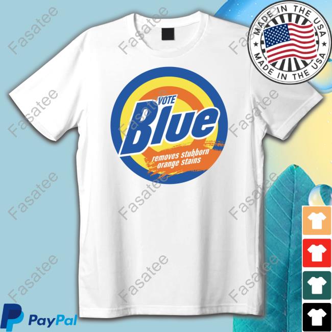 Thejackhopkins Vote Blue Removes Stubborn Orange Stains Long Sleeved T-Shirt