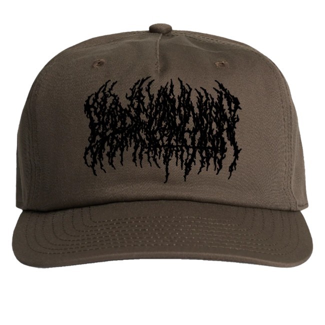 Blood Incantation Merch Embroidered Logo Headwear Walnut