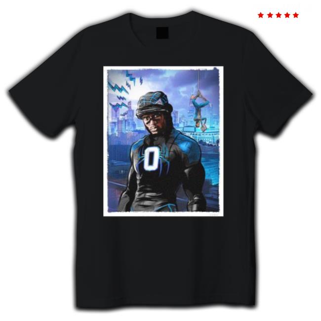 Cam Newton Carolina Panthers Spiderman shirt