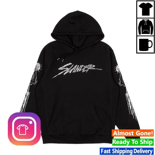 Slander Merch Store Black Mechanical Crewneck Sweatshirt