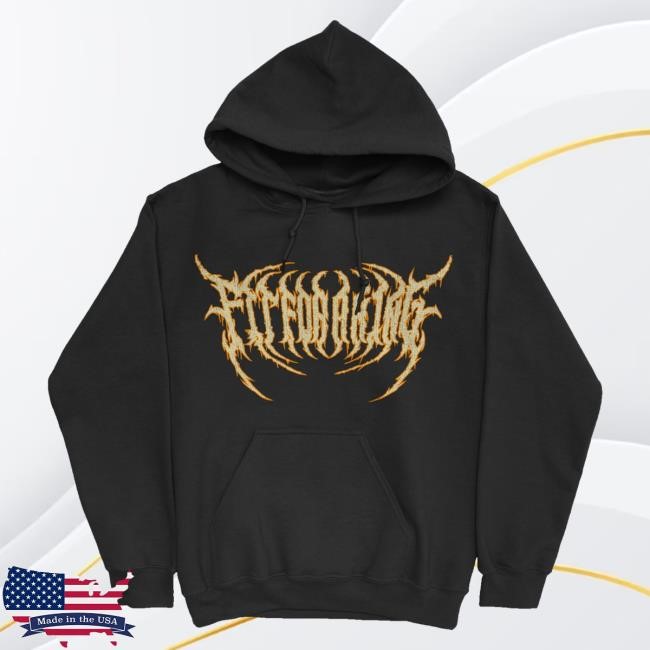 Fit For A King Merch Store Puff Print Hoodie