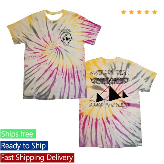 Grateful Dead Merch Shop Store Blues For Allah Custom Tie-Dye T Shirt