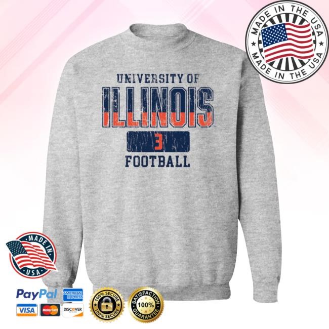 Illinois Nil Store University Of Illinois 3 Football Hoodie