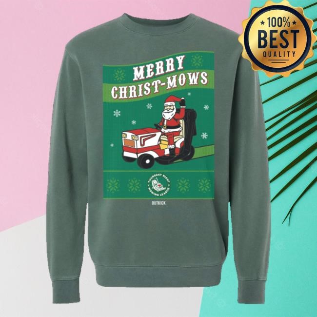 Merry Christ-Mows Pigment-Dyed Hooded Sweatshirt
