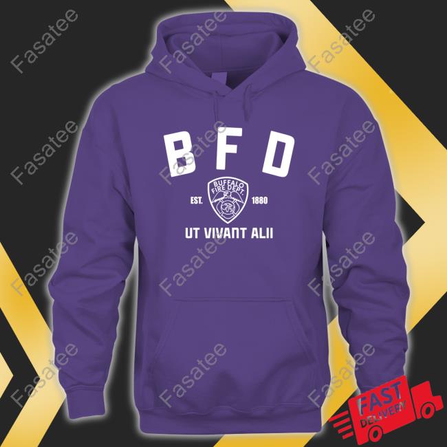 Buffalo Sabres Bfd Buffalo Fire Dept Ut Vivant Alii Est 1880 Tee Shirt