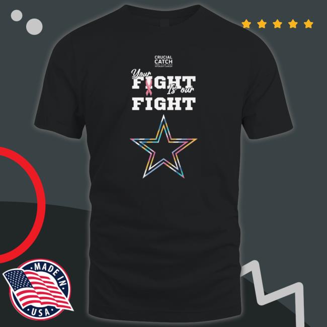 Dallas Cowboys Crucial Catch Intercept Cancer Your Fight Is Our Fight Sweatshirts
