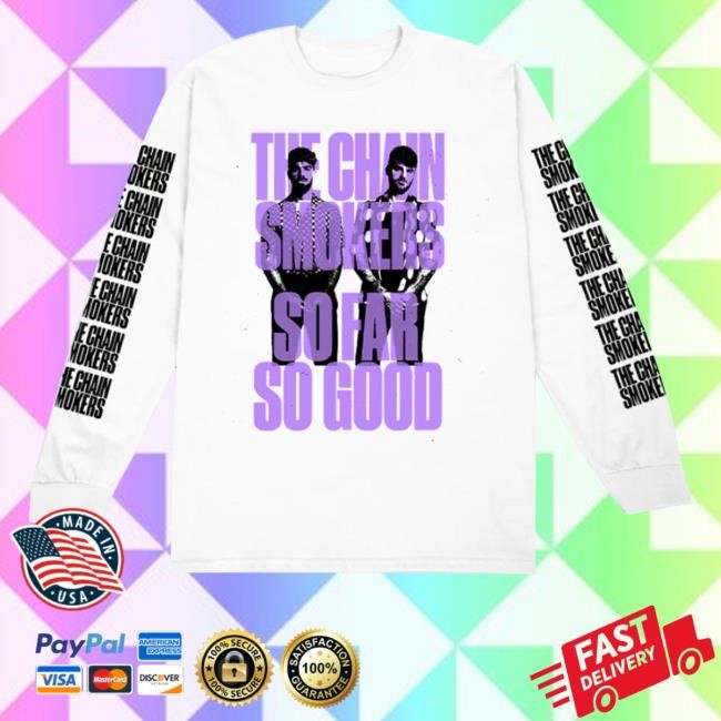 The Chain Smokers So Far So Good Stacked Tee Shirt
